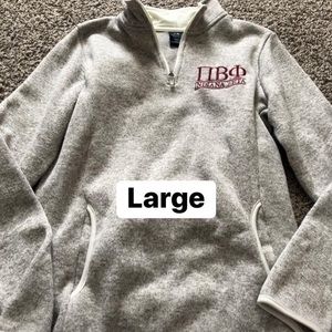 Charles River Apparel Pi Beta Phi Quarter Zip